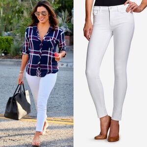 NWT J Brand White Low-Rise Skinny Leg Jean Leggings Celeb Favorite Size 25